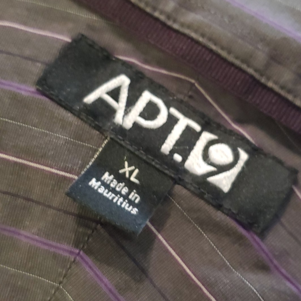 APT. 9 Gray Long Sleeve Button Shirt SZ XL - Picture 3 of 3